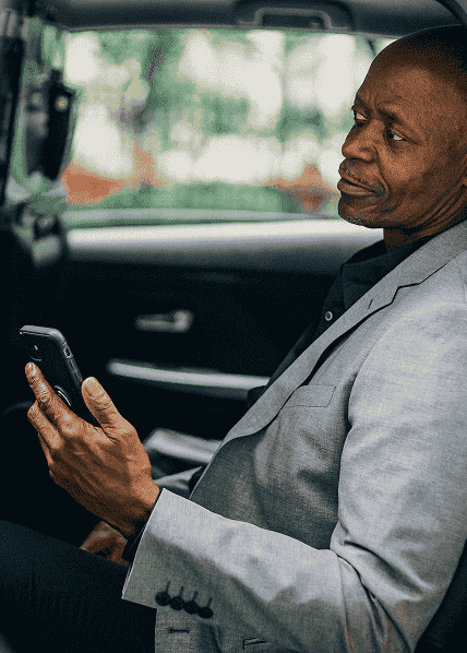 Security personnel in a vehicle